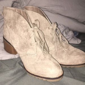 Suede booties